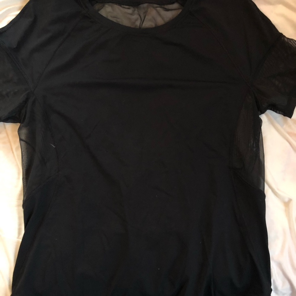 lulu lemon mesh workout top